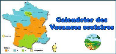 Calendrier vacances scolaires 2